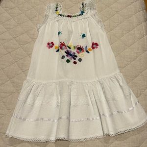 Embroidered Beach Dress Sz 4-5